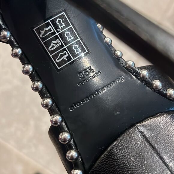 Alexander Wang Nova Ankle Strap 145 Studded Platform High Heel, New, Size 35.5 - Picture 13 of 16